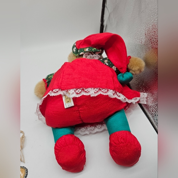 Nylon Christmas bear plush - Picture 2 of 3